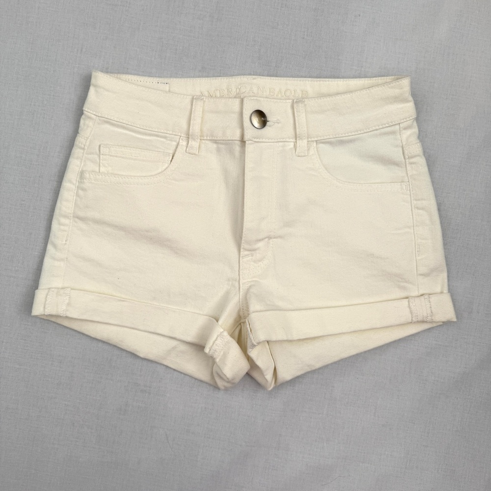 American Eagle High Rise Stretch Denim Shorts